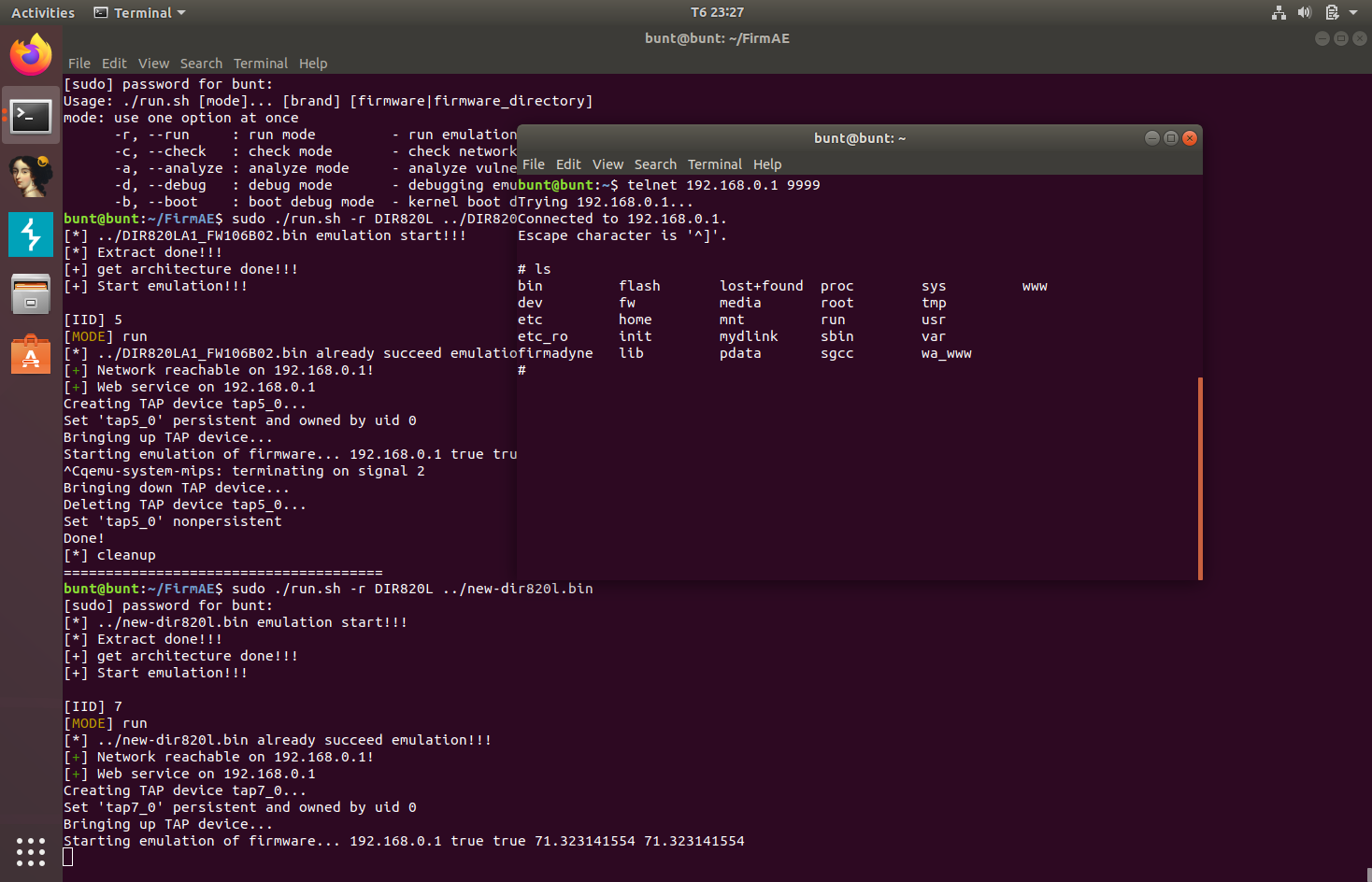 modified firmware telnet connection