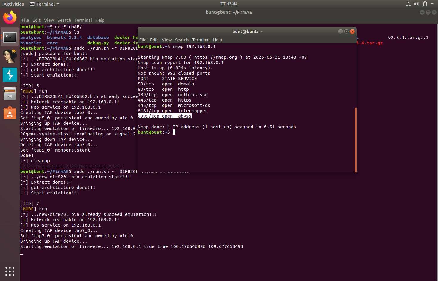 nmap scan modified firmware